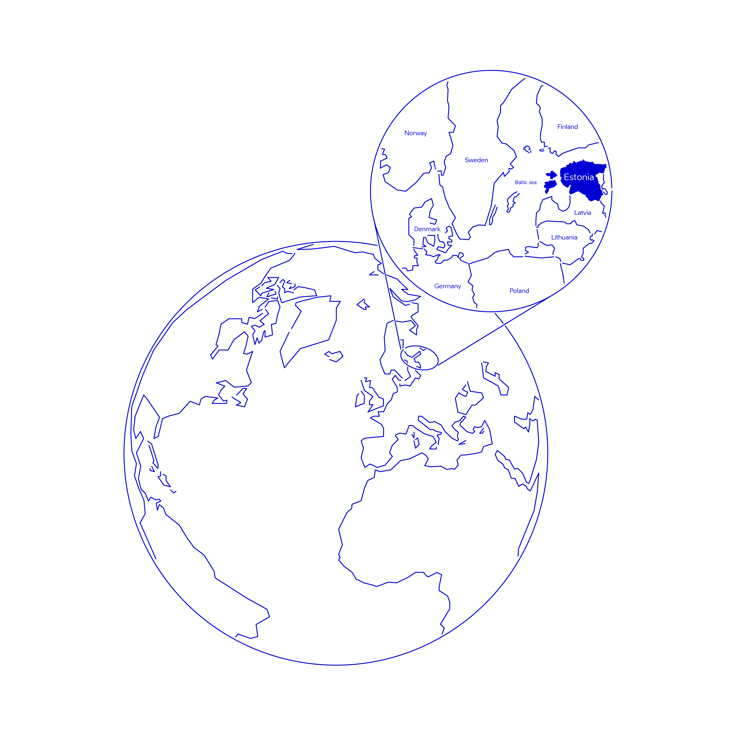 Estonian location in world illustration_Estonian Design Team
